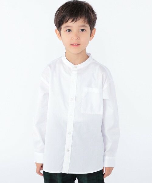 SHIPS / シップス シャツ・ブラウス | SHIPS KIDS:100〜130cm / オックスフォード バンドカラー シャツ(オフホワイト)