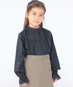 SHIPS / シップス シャツ・ブラウス | SHIPS KIDS:100〜130cm / レース ピンタック 長袖 ブラウス