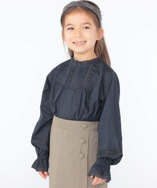 SHIPS / シップス シャツ・ブラウス | SHIPS KIDS:100〜130cm / レース ピンタック 長袖 ブラウス | 詳細12