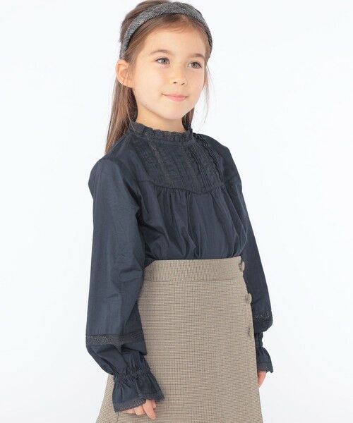 SHIPS / シップス シャツ・ブラウス | SHIPS KIDS:100〜130cm / レース ピンタック 長袖 ブラウス | 詳細13