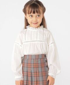 SHIPS / シップス シャツ・ブラウス | SHIPS KIDS:100〜130cm / レース ピンタック 長袖 ブラウス