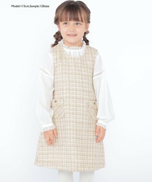 SHIPS / シップス シャツ・ブラウス | SHIPS KIDS:100〜130cm / レース ピンタック 長袖 ブラウス | 詳細8