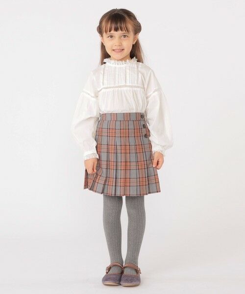 SHIPS / シップス シャツ・ブラウス | SHIPS KIDS:100〜130cm / レース ピンタック 長袖 ブラウス | 詳細3