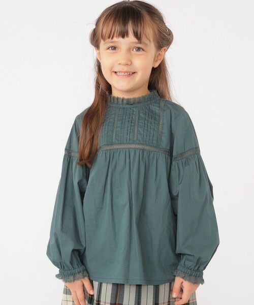 SHIPS / シップス シャツ・ブラウス | SHIPS KIDS:100〜130cm / レース ピンタック 長袖 ブラウス | 詳細24