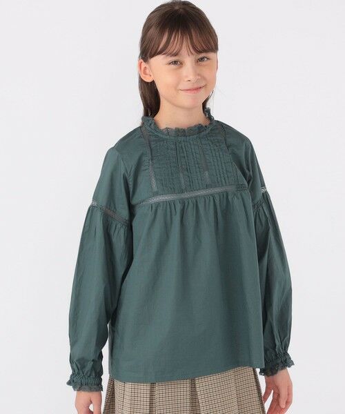 SHIPS / シップス シャツ・ブラウス | SHIPS KIDS:140〜150cm / レース ピンタック 長袖 ブラウス | 詳細28