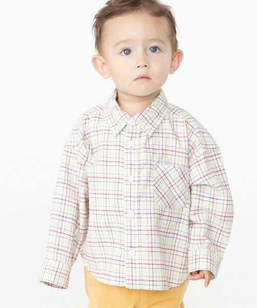 SHIPS / シップス シャツ・ブラウス | SHIPS KIDS:80〜90cm / ネル チェック ボタンダウン シャツ | 詳細1