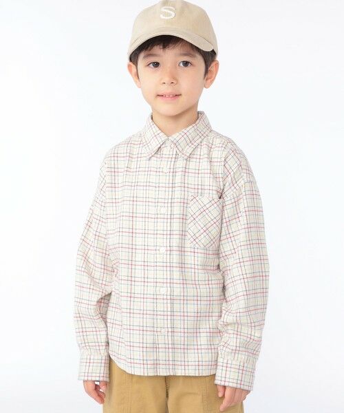 SHIPS / シップス シャツ・ブラウス | SHIPS KIDS:100〜130cm / ネル チェック ボタンダウン シャツ | 詳細1