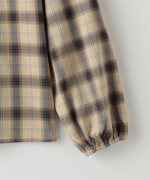 SHIPS / シップス シャツ・ブラウス | SHIPS KIDS:140〜150cm / プリーツ カラー 長袖 チェック ブラウス | 詳細3