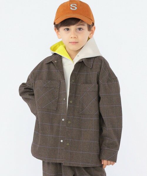 SHIPS / シップス シャツ・ブラウス | SHIPS KIDS:100〜130cm / チェック シャツ アウター(ブラウン系)