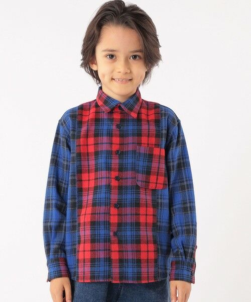SHIPS / シップス シャツ・ブラウス | SHIPS KIDS:100〜130cm / チェック パターン シャツ(レッド系)
