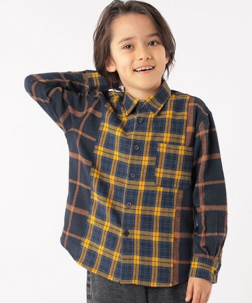 SHIPS / シップス シャツ・ブラウス | SHIPS KIDS:100〜130cm / チェック パターン シャツ(イエロー系)
