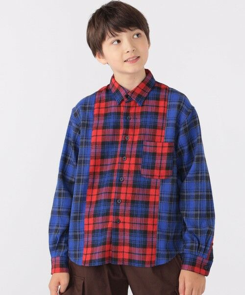 SHIPS / シップス シャツ・ブラウス | SHIPS KIDS:140〜160cm / チェック パターン シャツ(レッド系)