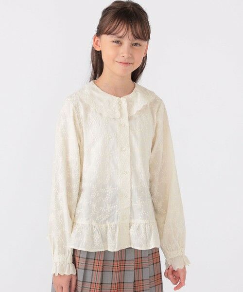 SHIPS / シップス シャツ・ブラウス | SHIPS KIDS:140〜150cm / 刺繍 カラー ブラウス | 詳細2