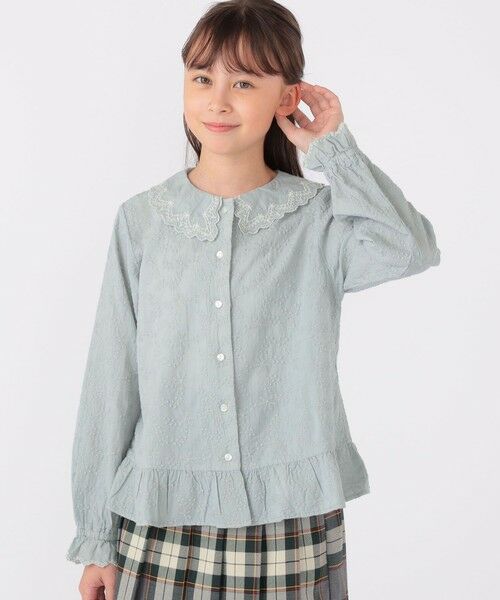 SHIPS / シップス シャツ・ブラウス | SHIPS KIDS:140〜150cm / 刺繍 カラー ブラウス | 詳細10