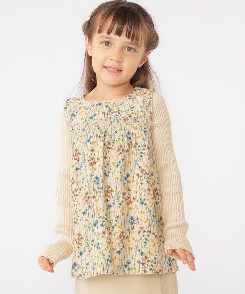 SHIPS / シップス シャツ・ブラウス | SHIPS KIDS:100〜130cm / コーデュロイ リブ レイヤード トップス | 詳細1