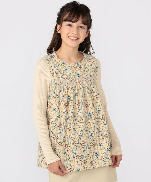 SHIPS / シップス シャツ・ブラウス | SHIPS KIDS:140〜150cm / コーデュロイ リブ レイヤード トップス | 詳細1