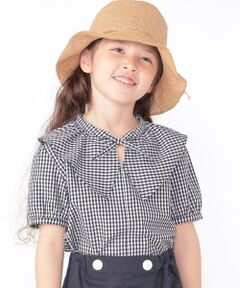 SHIPS / シップス シャツ・ブラウス | SHIPS KIDS:100〜130cm / ギンガムチェック 半袖 ブラウス