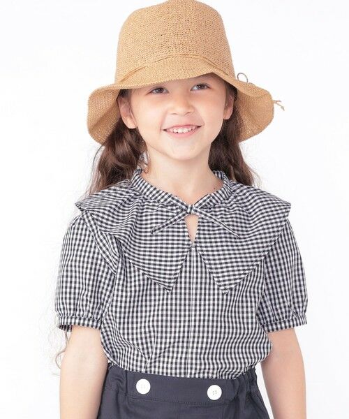 SHIPS / シップス シャツ・ブラウス | SHIPS KIDS:100〜130cm / ギンガムチェック 半袖 ブラウス | 詳細1