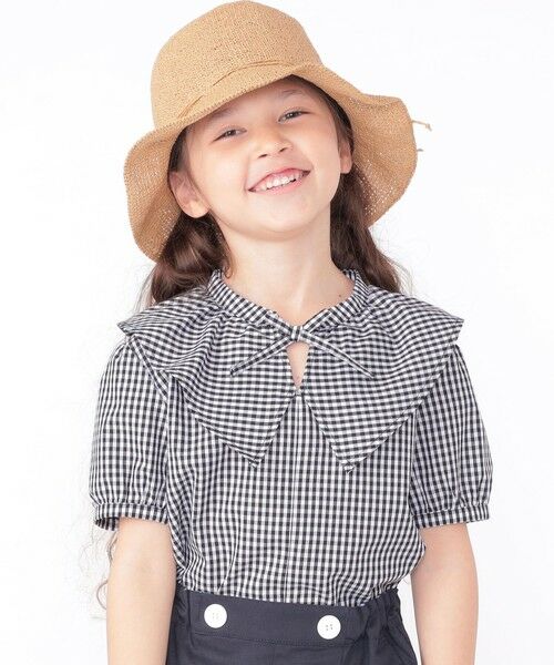 SHIPS / シップス シャツ・ブラウス | SHIPS KIDS:100〜130cm / ギンガムチェック 半袖 ブラウス | 詳細2