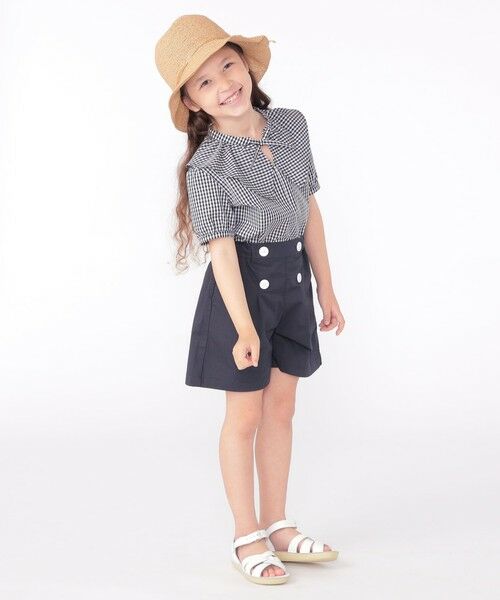 SHIPS / シップス シャツ・ブラウス | SHIPS KIDS:100〜130cm / ギンガムチェック 半袖 ブラウス | 詳細5