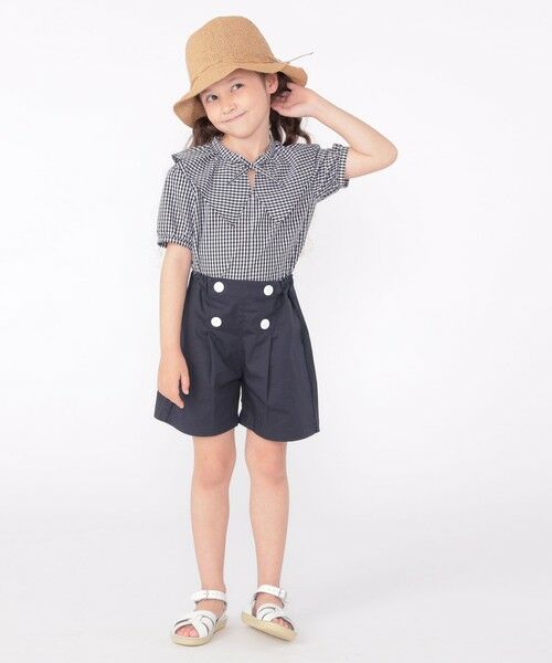 SHIPS / シップス シャツ・ブラウス | SHIPS KIDS:100〜130cm / ギンガムチェック 半袖 ブラウス | 詳細8