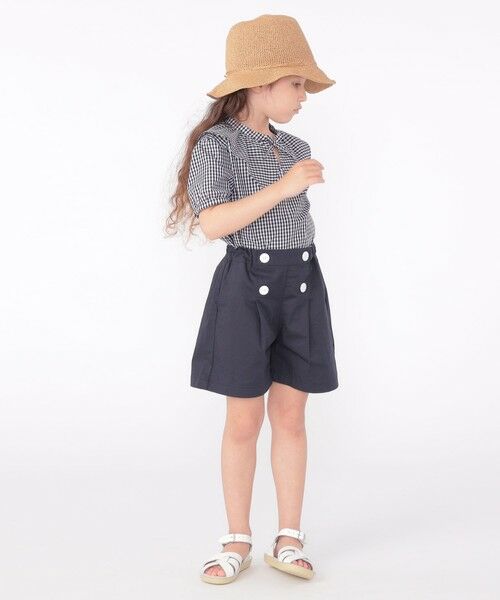 SHIPS / シップス シャツ・ブラウス | SHIPS KIDS:100〜130cm / ギンガムチェック 半袖 ブラウス | 詳細9