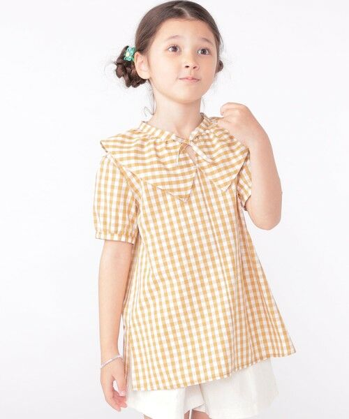 SHIPS / シップス シャツ・ブラウス | SHIPS KIDS:100〜130cm / ギンガムチェック 半袖 ブラウス | 詳細13
