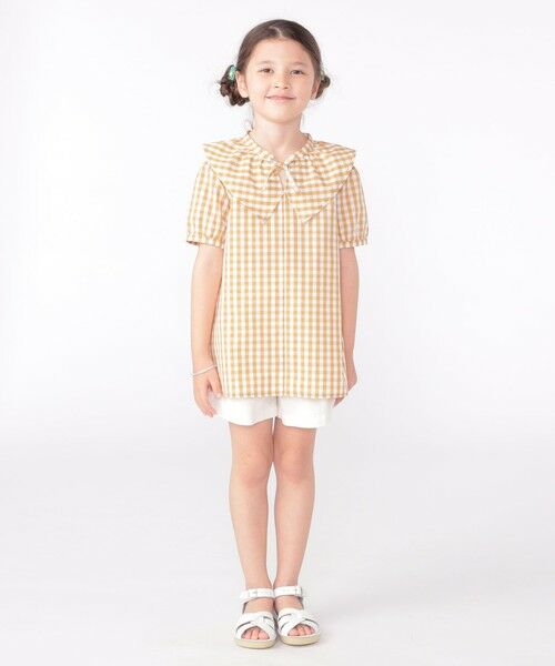SHIPS / シップス シャツ・ブラウス | SHIPS KIDS:100〜130cm / ギンガムチェック 半袖 ブラウス | 詳細16