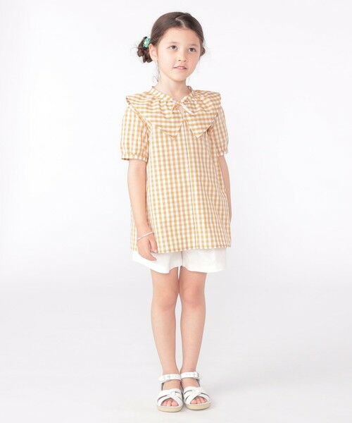 SHIPS / シップス シャツ・ブラウス | SHIPS KIDS:100〜130cm / ギンガムチェック 半袖 ブラウス | 詳細22