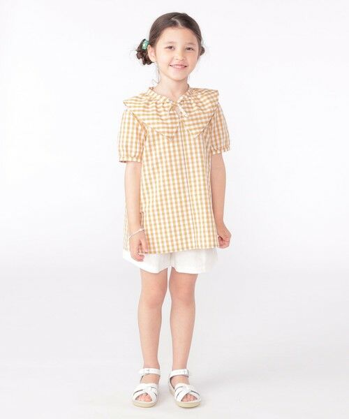SHIPS / シップス シャツ・ブラウス | SHIPS KIDS:100〜130cm / ギンガムチェック 半袖 ブラウス | 詳細23