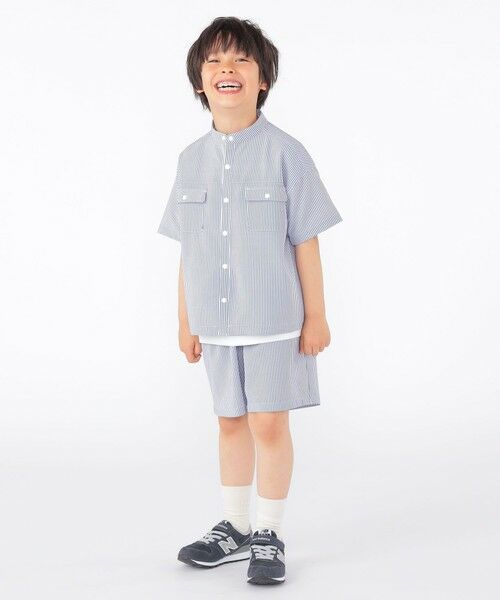 SHIPS / シップス シャツ・ブラウス | SHIPS KIDS:100〜130cm /〈UVカット/吸水速乾〉ドライタッチ ストライプ シャツ | 詳細13