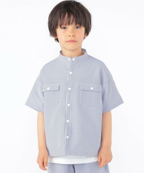 SHIPS / シップス シャツ・ブラウス | SHIPS KIDS:100〜130cm /〈UVカット/吸水速乾〉ドライタッチ ストライプ シャツ | 詳細9