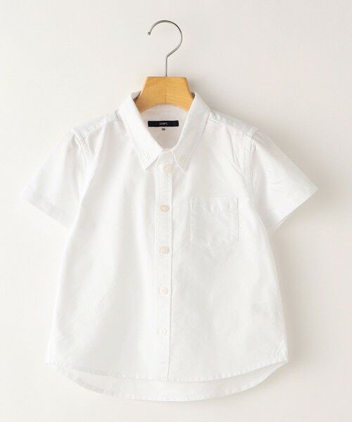 SHIPS / シップス シャツ・ブラウス | SHIPS KIDS:オックスフォード ボタンダウン 半袖 シャツ(100〜130cm)(ホワイト)