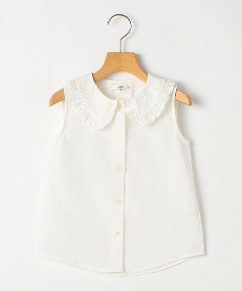 SHIPS / シップス シャツ・ブラウス | SHIPS KIDS:100〜130cm / フリルカラー ノースリーブ ブラウス | 詳細10