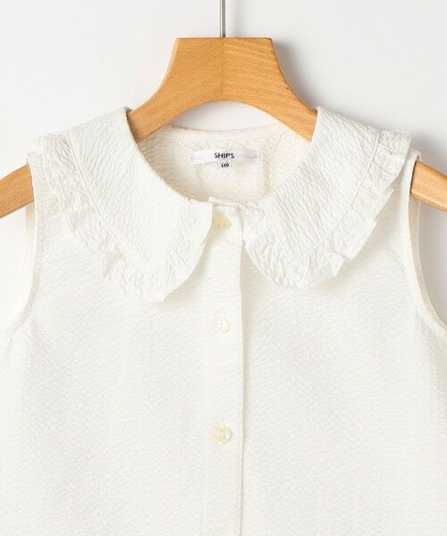 SHIPS / シップス シャツ・ブラウス | SHIPS KIDS:100〜130cm / フリルカラー ノースリーブ ブラウス | 詳細12