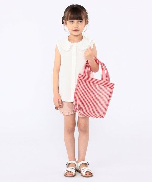 SHIPS / シップス シャツ・ブラウス | SHIPS KIDS:100〜130cm / フリルカラー ノースリーブ ブラウス | 詳細4