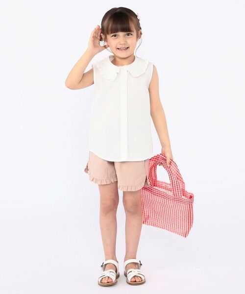 SHIPS / シップス シャツ・ブラウス | SHIPS KIDS:100〜130cm / フリルカラー ノースリーブ ブラウス | 詳細5
