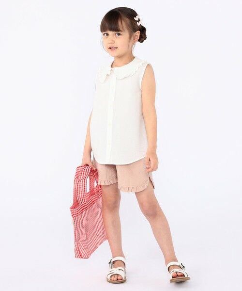 SHIPS / シップス シャツ・ブラウス | SHIPS KIDS:100〜130cm / フリルカラー ノースリーブ ブラウス | 詳細7