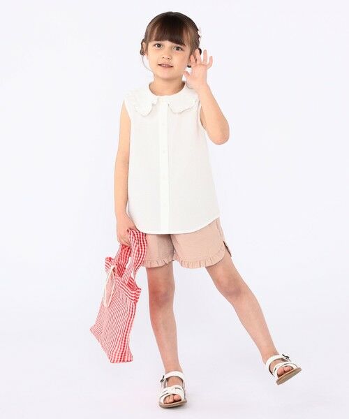 SHIPS / シップス シャツ・ブラウス | SHIPS KIDS:100〜130cm / フリルカラー ノースリーブ ブラウス | 詳細8