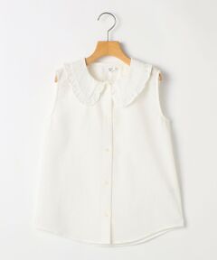 SHIPS / シップス シャツ・ブラウス | SHIPS KIDS:140〜150cm / フリルカラー ノースリーブ ブラウス