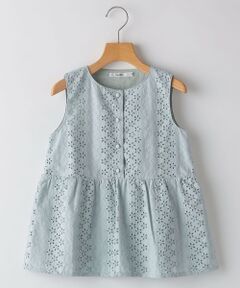 SHIPS / シップス シャツ・ブラウス | SHIPS KIDS:140〜150cm / レース ペプラム ノースリーブ ブラウス