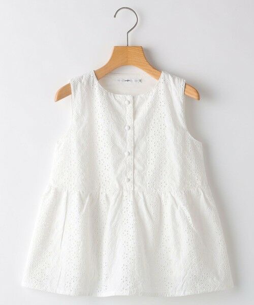 SHIPS / シップス シャツ・ブラウス | SHIPS KIDS:140〜150cm / レース ペプラム ノースリーブ ブラウス | 詳細8