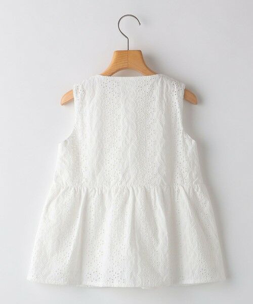 SHIPS / シップス シャツ・ブラウス | SHIPS KIDS:140〜150cm / レース ペプラム ノースリーブ ブラウス | 詳細9