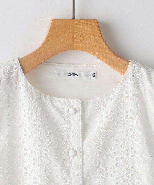 SHIPS / シップス シャツ・ブラウス | SHIPS KIDS:140〜150cm / レース ペプラム ノースリーブ ブラウス | 詳細10
