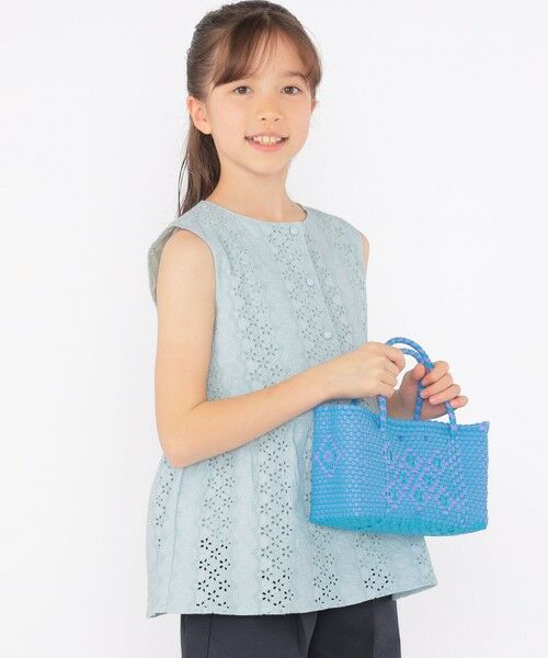 SHIPS / シップス シャツ・ブラウス | SHIPS KIDS:140〜150cm / レース ペプラム ノースリーブ ブラウス | 詳細19