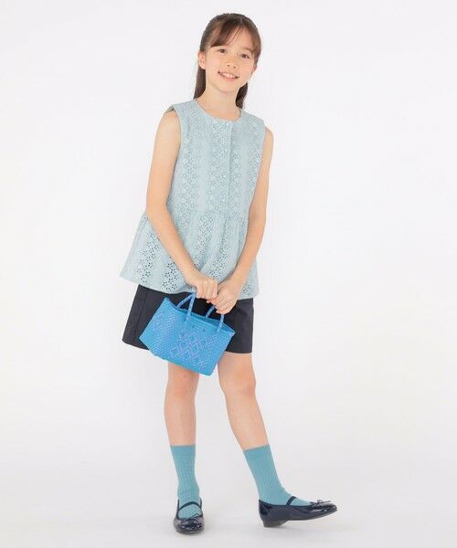 SHIPS / シップス シャツ・ブラウス | SHIPS KIDS:140〜150cm / レース ペプラム ノースリーブ ブラウス | 詳細21