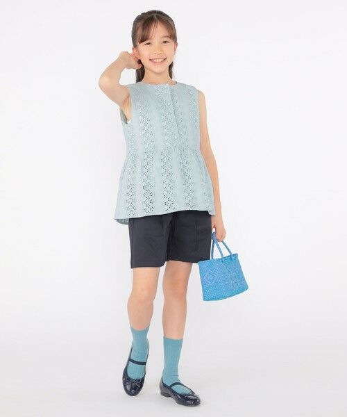 SHIPS / シップス シャツ・ブラウス | SHIPS KIDS:140〜150cm / レース ペプラム ノースリーブ ブラウス | 詳細24