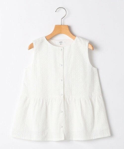 SHIPS / シップス シャツ・ブラウス | SHIPS KIDS:100〜130cm / レース ペプラム ノースリーブ ブラウス | 詳細10