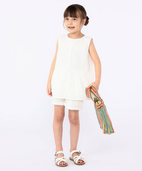 SHIPS / シップス シャツ・ブラウス | SHIPS KIDS:100〜130cm / レース ペプラム ノースリーブ ブラウス | 詳細6