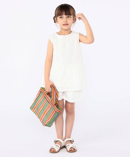 SHIPS / シップス シャツ・ブラウス | SHIPS KIDS:100〜130cm / レース ペプラム ノースリーブ ブラウス | 詳細9